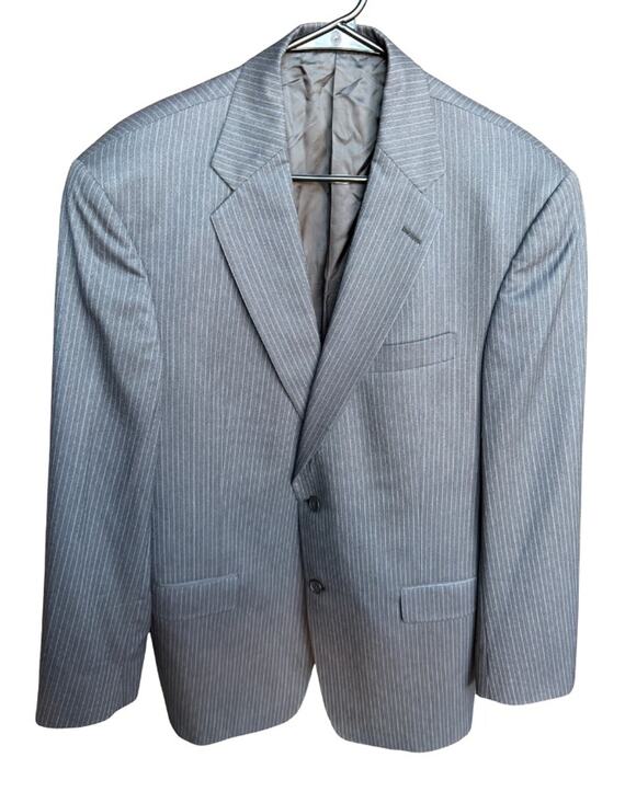 Gold Trumpeter (Dillard’s) Other - Dillard’s Gold Trumpeter Gray Pinstripe Blazer Men’s Suit Jacket 42R Made In USA